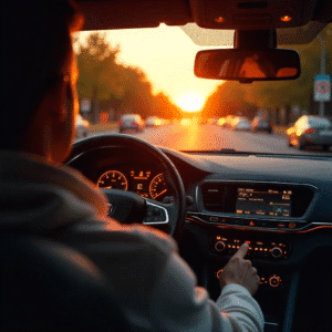 Automobilio saugumo technologijos su padangų slėgio davikliais ir pažangiais veidrodėliais